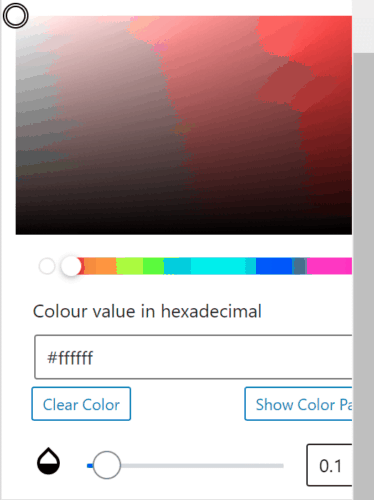 The colour picker in GenerateBlocks 1.1